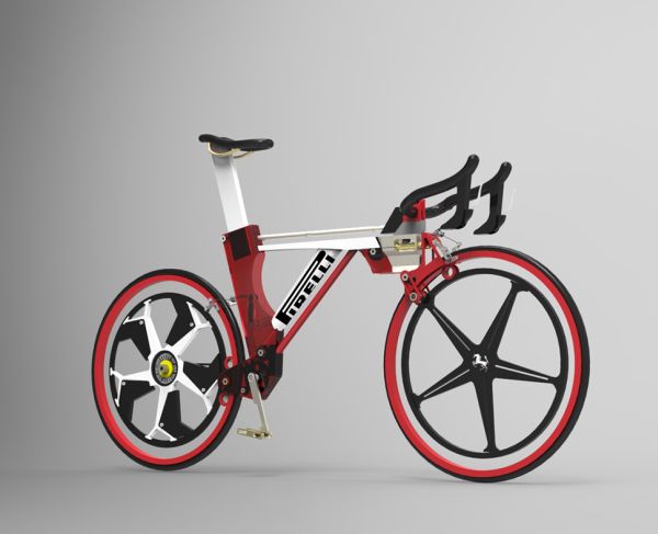 Concept bike la crois e des mondes de Ferrari et Pirelli