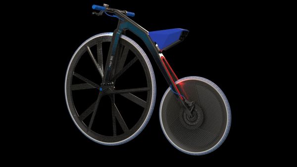 vélo électrique au design de grand-bi de BASF