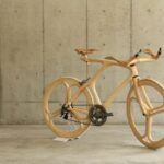 Ce vélo a été entièrement réalisé en bois d'érable.